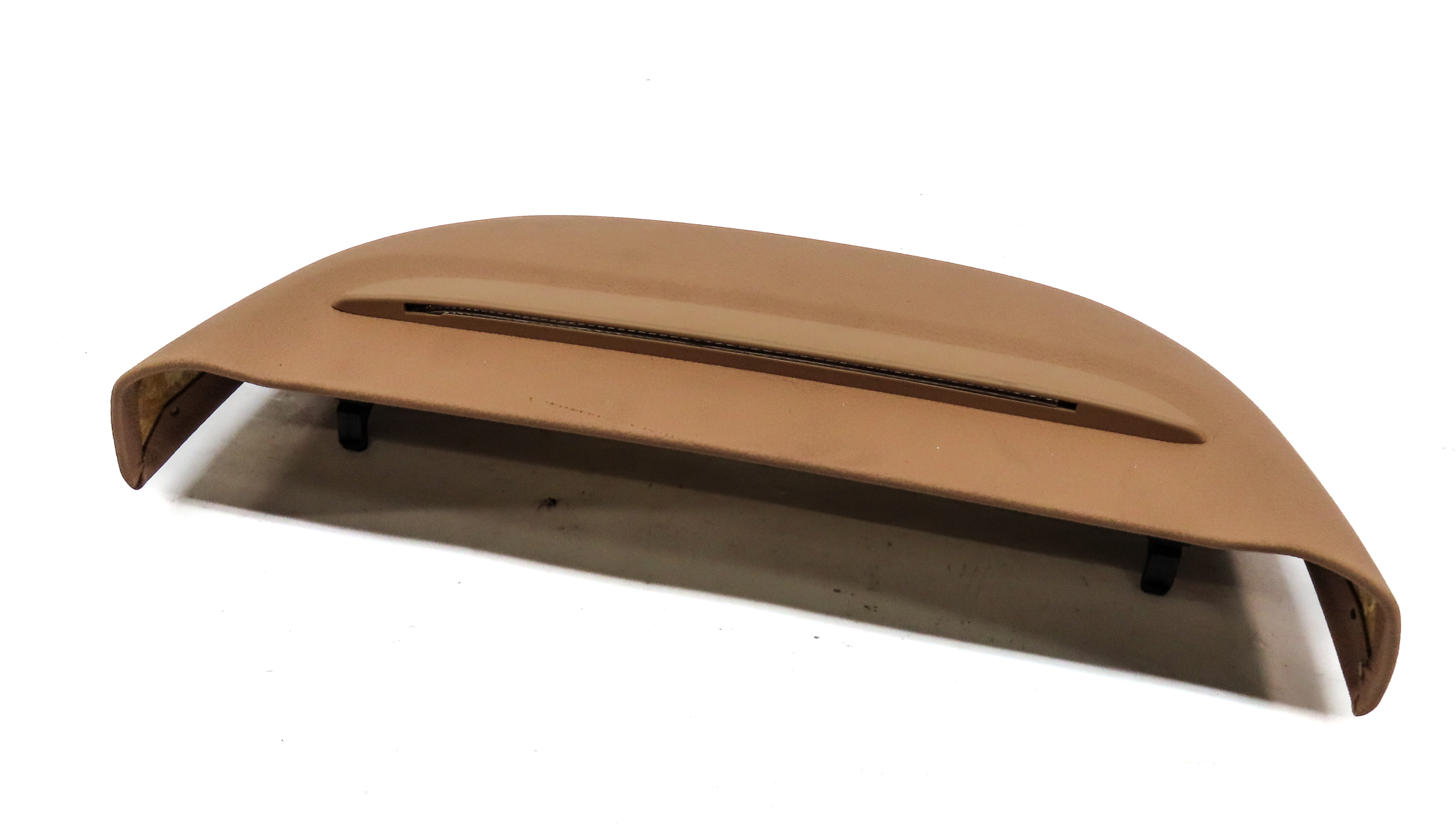2014 BMW 750Li (F01) FRONT LEFT DRIVER UPPER SEAT BACK TRIM COVER (BROWN) — exact item pictured